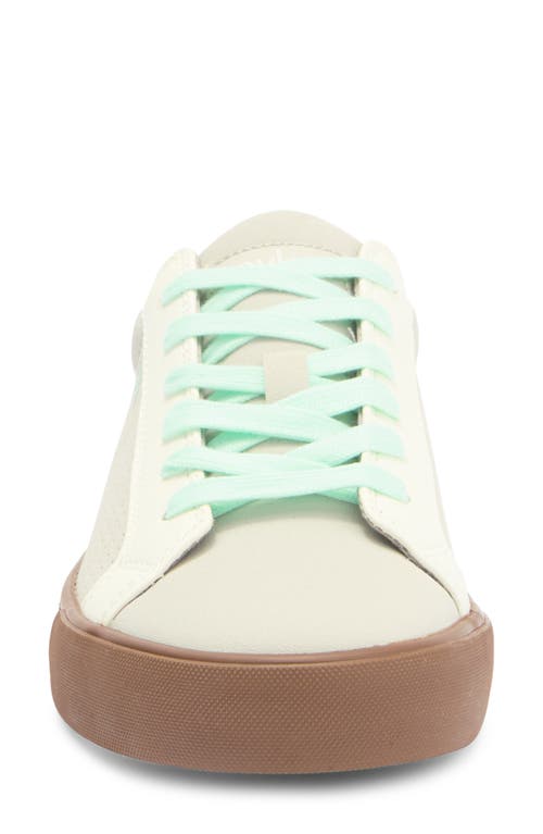 Mykos Vita Perforated Low Top Sneaker In Gray