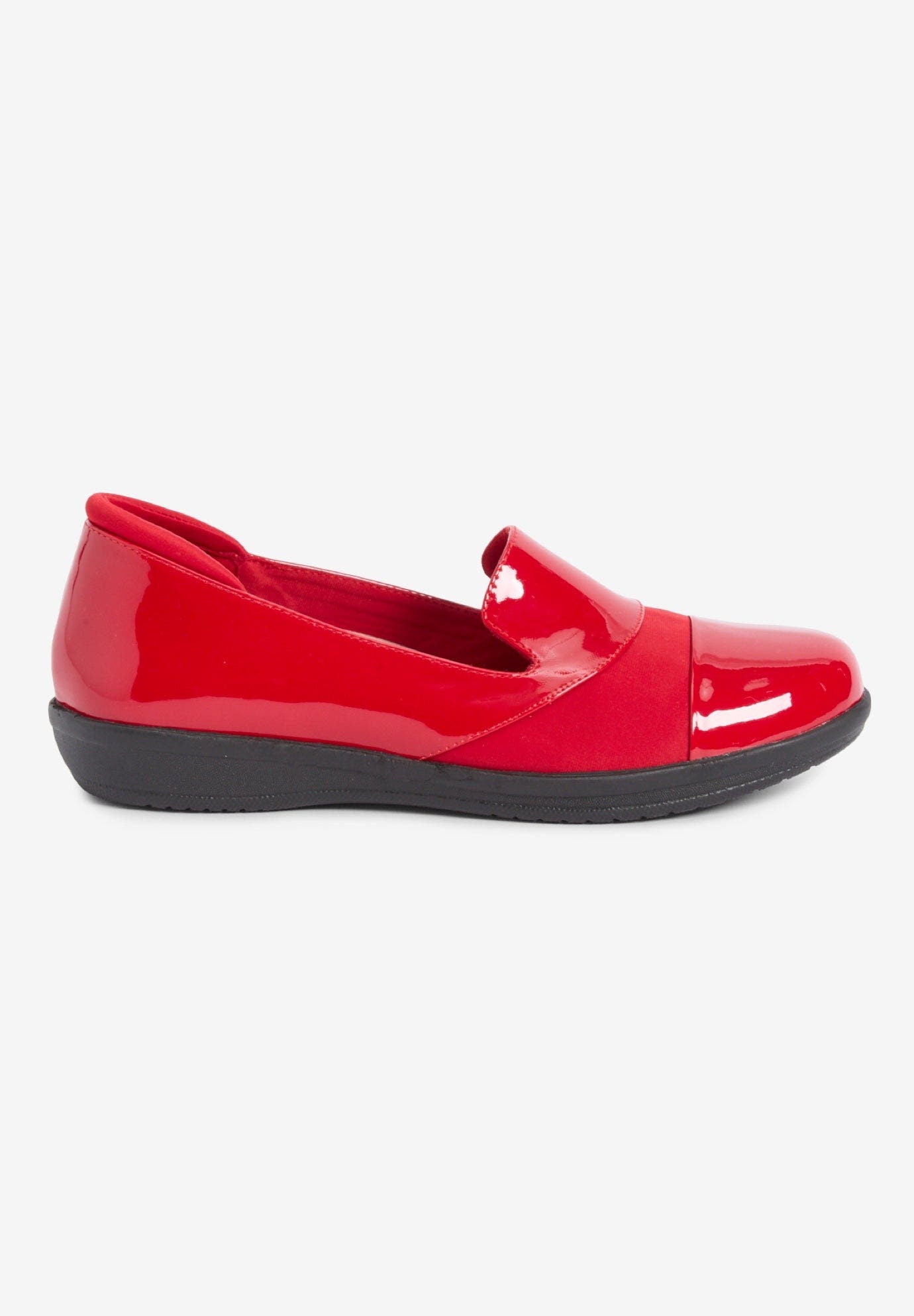 The Annete Bunion Friendly Slip On Orthotic Flat, Alternate, color, RED