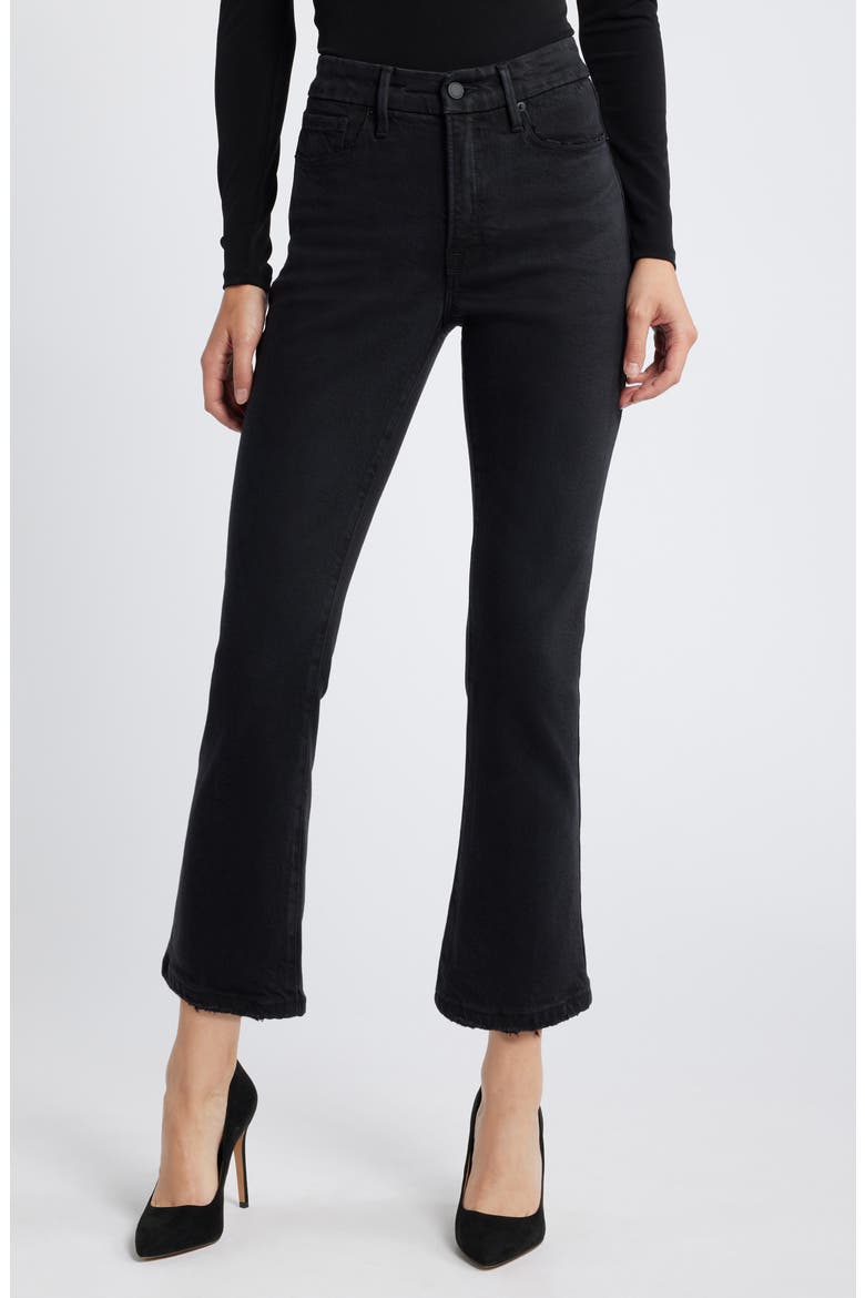 Good Crop Straight Leg Jeans, Main, color, BLACK340