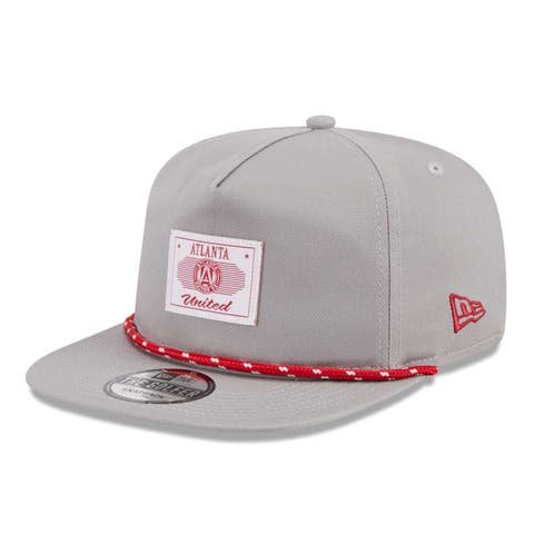 Men's New Era  Gray Atlanta United FC Established Patch 9FORTY A-Frame Trucker Adjustable Hat