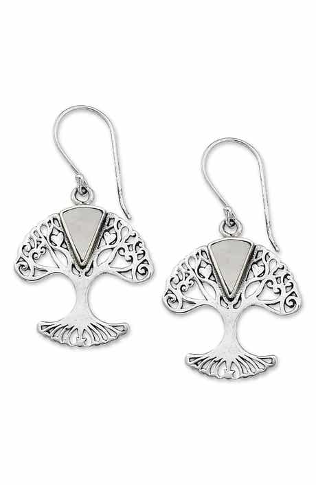 SAMUEL B. Mother-of-Pearl Tree of Life Earrings