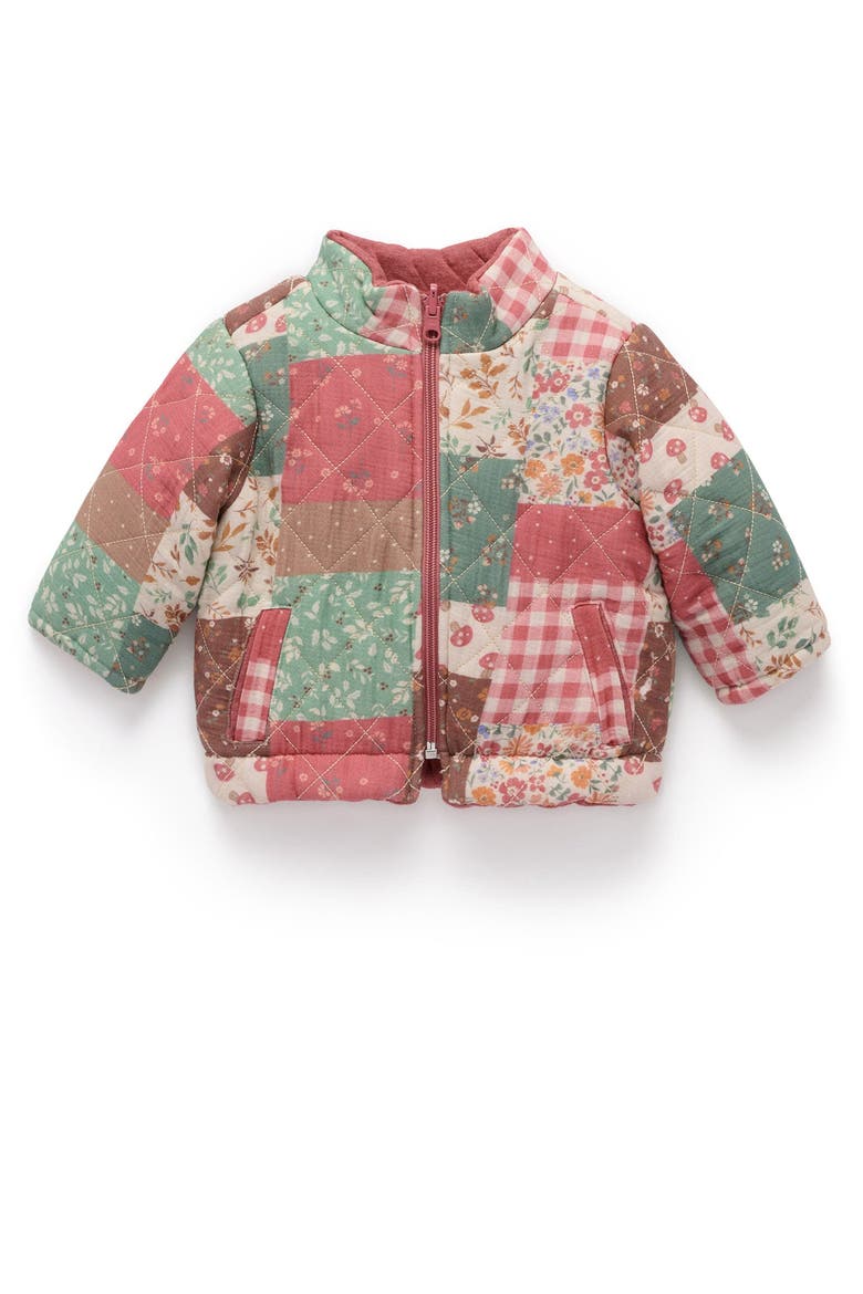 Reversible Quilted Jacket Toddler, Main, color, Patchwork Print