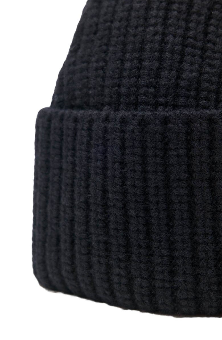 maje Wool and cashmere beanie, Alternate, color, Black