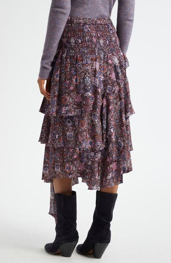 【送料&関税込】Isabel Marant britt Midi Skirt BRITT SKIRT Woman ecru | ISABEL MARANT Official online store