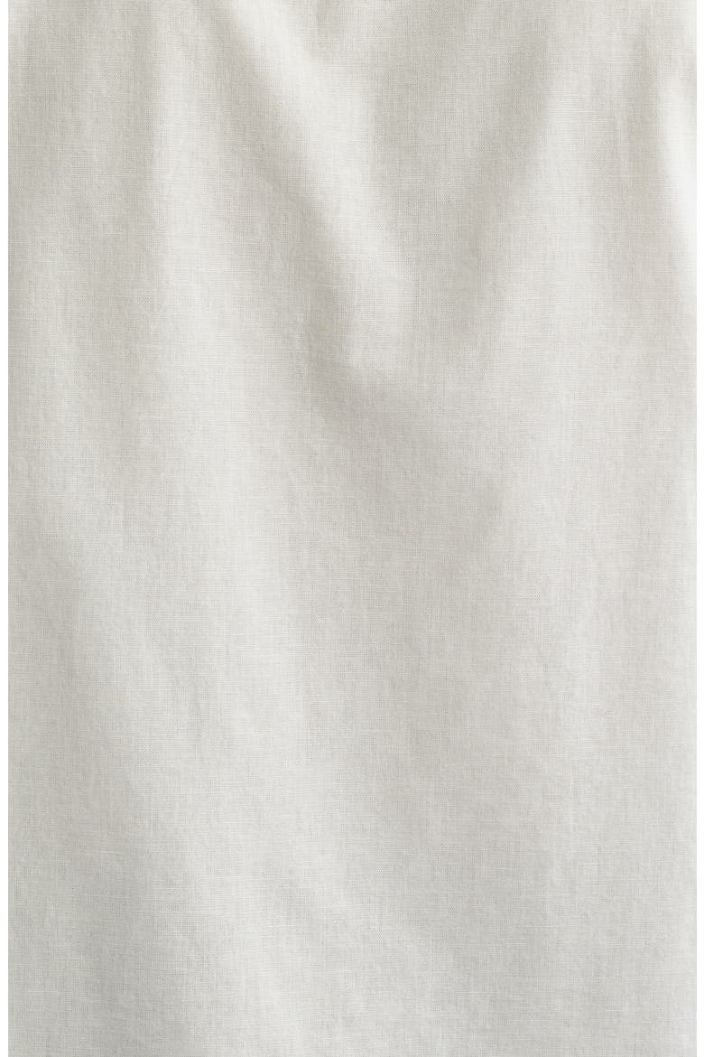 Didcot Embroidered Short Sleeve Cotton & Linen Button-Up Shirt, Alternate, color, ECRU / WASHED BLACK