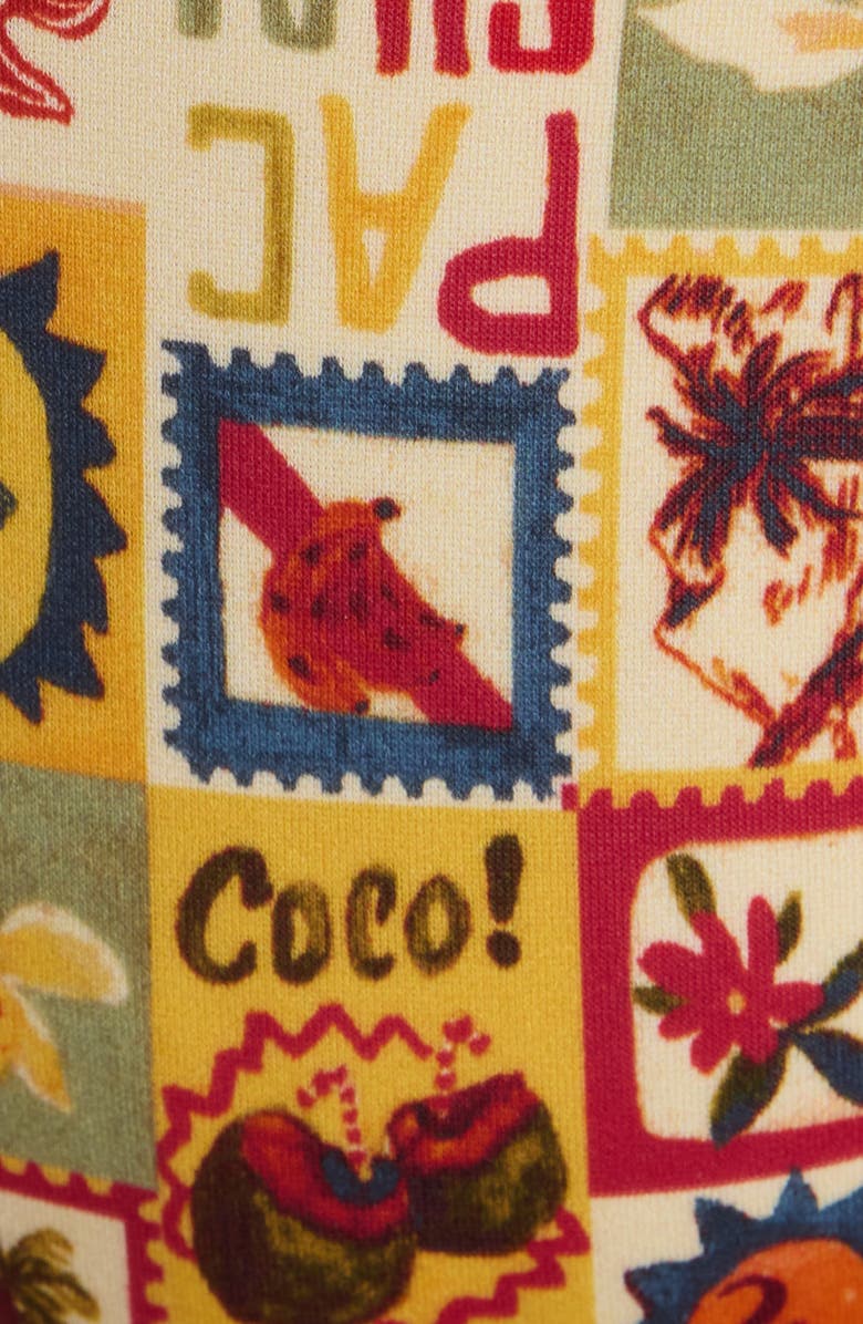 PacSun Jasper High Cut Side Tie Bikini Bottoms, Alternate, color, Beige Multi