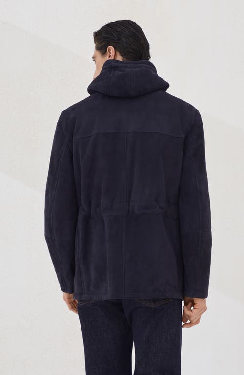 Brunello Cucinelli Shearling Parka In Black