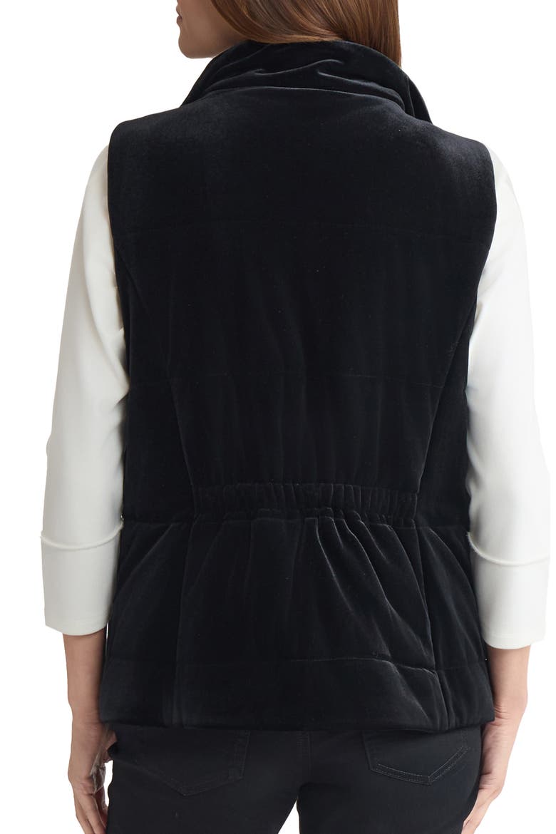 Velvet Vest, Alternate, color, JONES BLACK