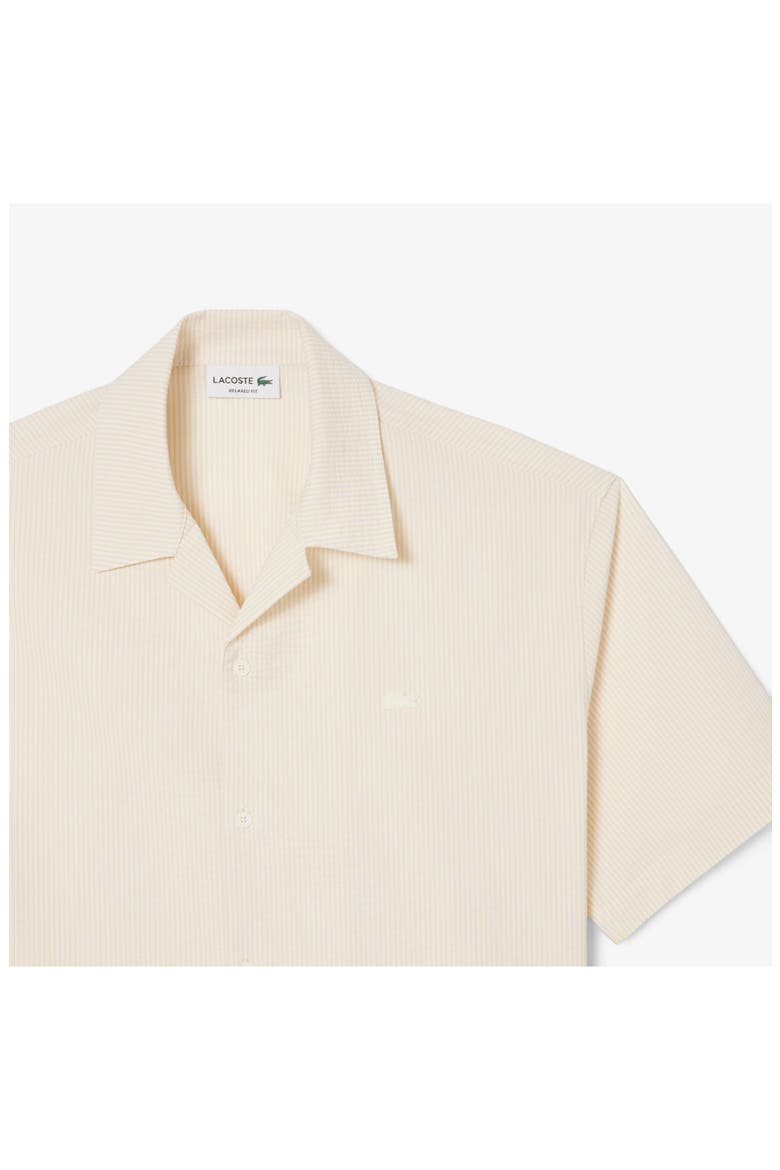 Cotton Blend Seersucker Sport Shirt, Alternate, color, FLOUR/ NATUREL CLAIR