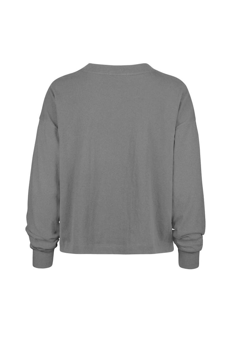 Women's '47  Gray Alabama Crimson Tide Stacked Sydney Long Sleeve T-Shirt, Alternate, color, Gray