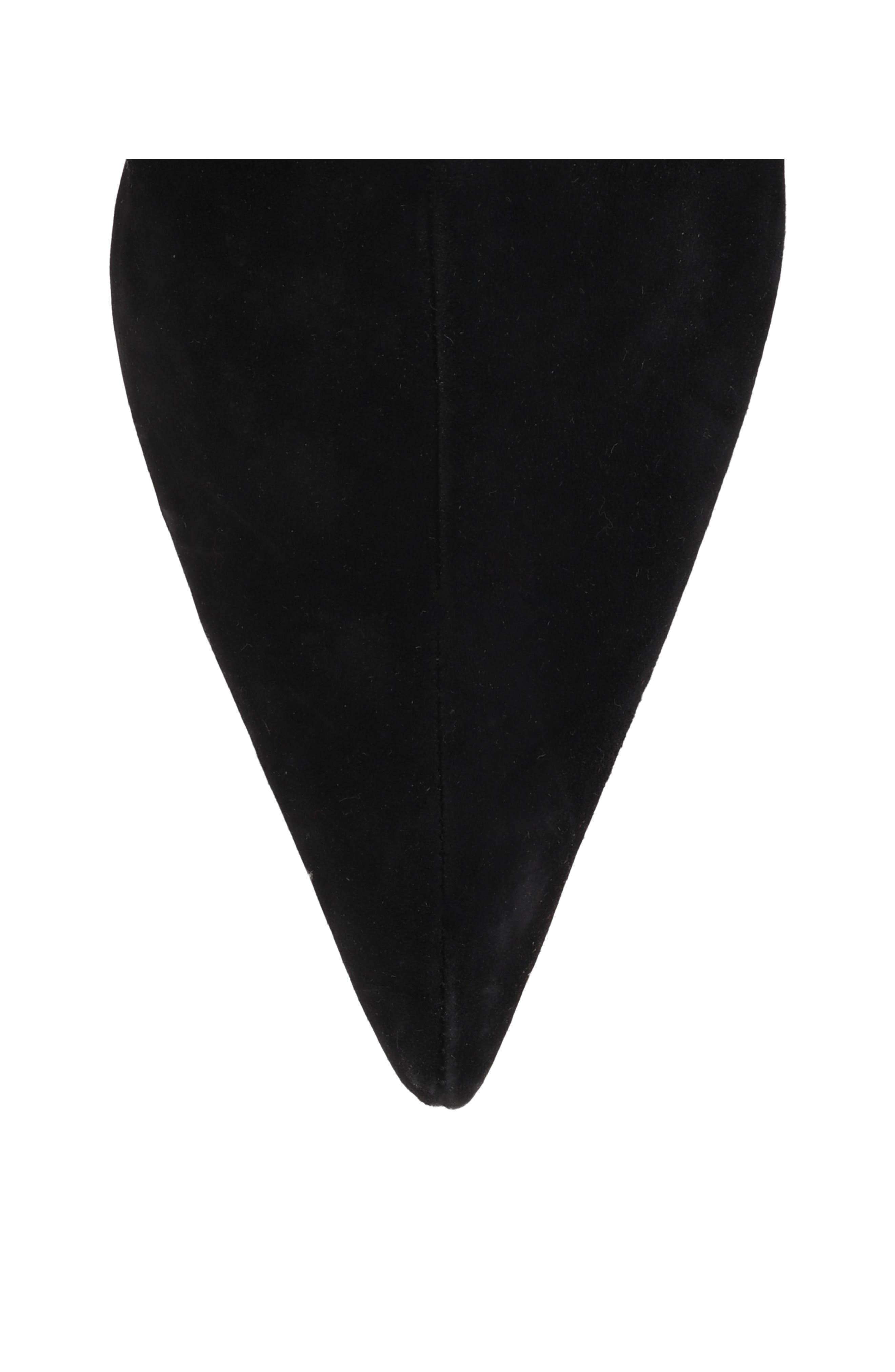 Seychelles Game Changer Pointed Toe Kitten Heel Boot, Alternate, color, Black Suede