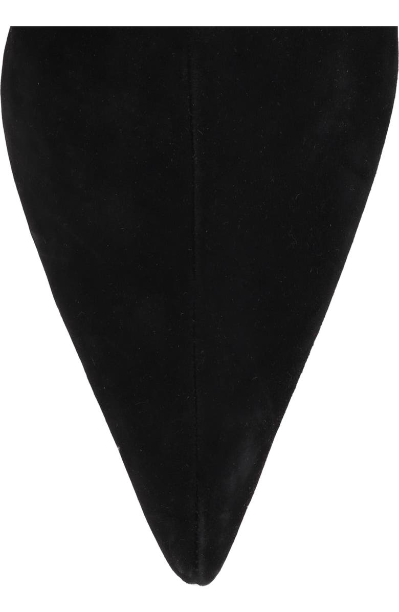 Seychelles Game Changer Pointed Toe Kitten Heel Boot, Alternate, color, Black Suede