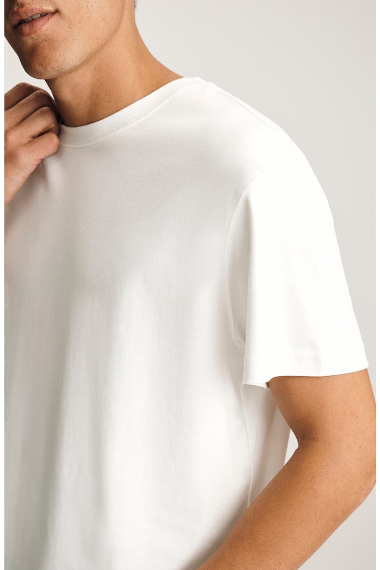 Cotton Crewneck T-Shirt, Alternate, color, ANTIQUE WHITE
