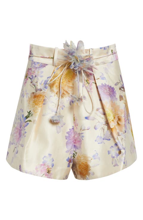 Luna Tuck Silk & Cotton Shorts (Regular & Petite)