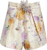 Zimmermann Luna Tuck Silk & Cotton Shorts