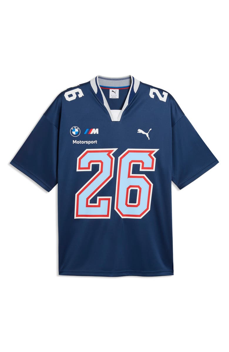 PUMA BMW M Motorsport Replica Special 2026 Mesh Jersey, Alternate, color, Persian Blue