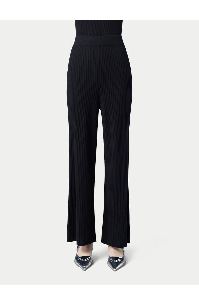 GOBI Mongolian Cashmere Rib-Knit Silk Cashmere Blend Pants, Main, color,