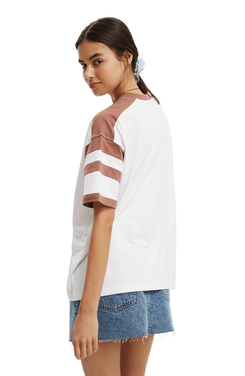 Cotton On Women's V Neck Retro Graphic Boxy Tee, Alternate, color, 