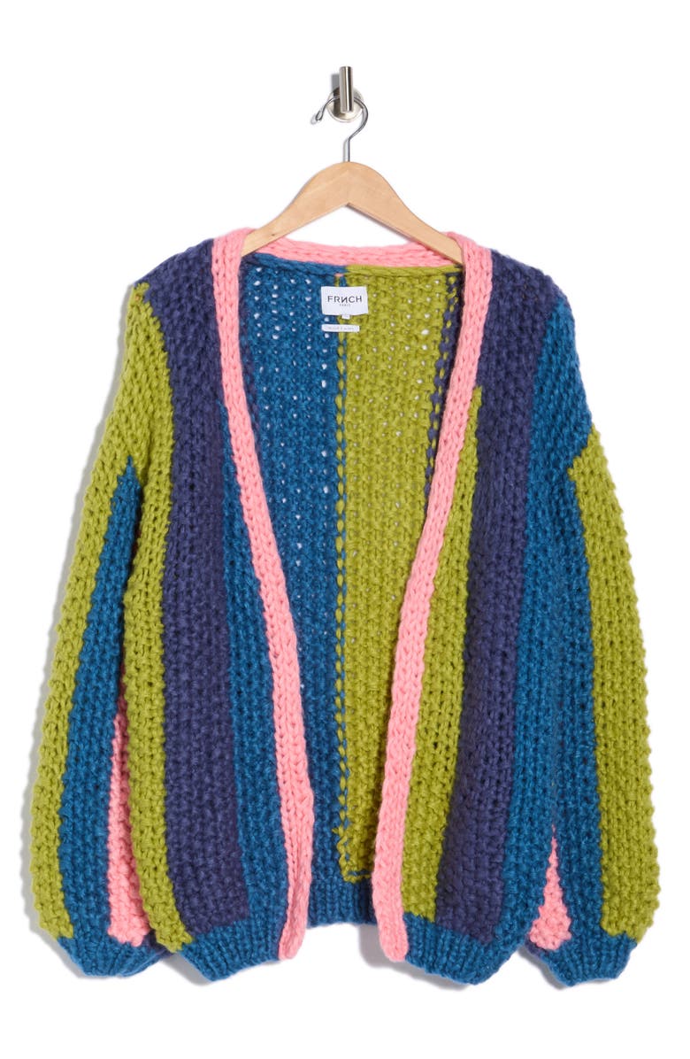 FRNCH Lobelia Handknit Cardigan, Alternate, color, Multi Color