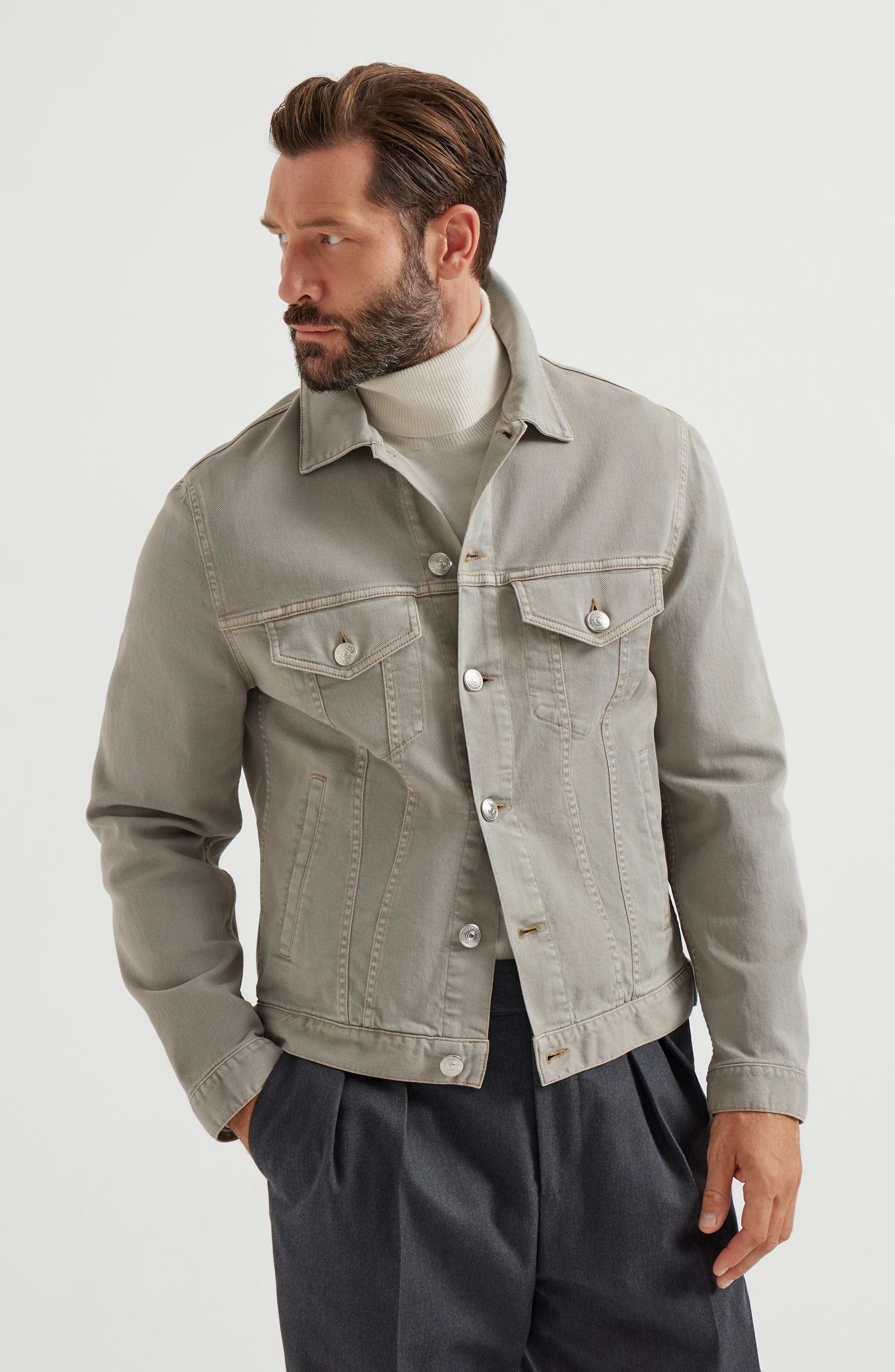 Denim four-pocket jacket - image 2