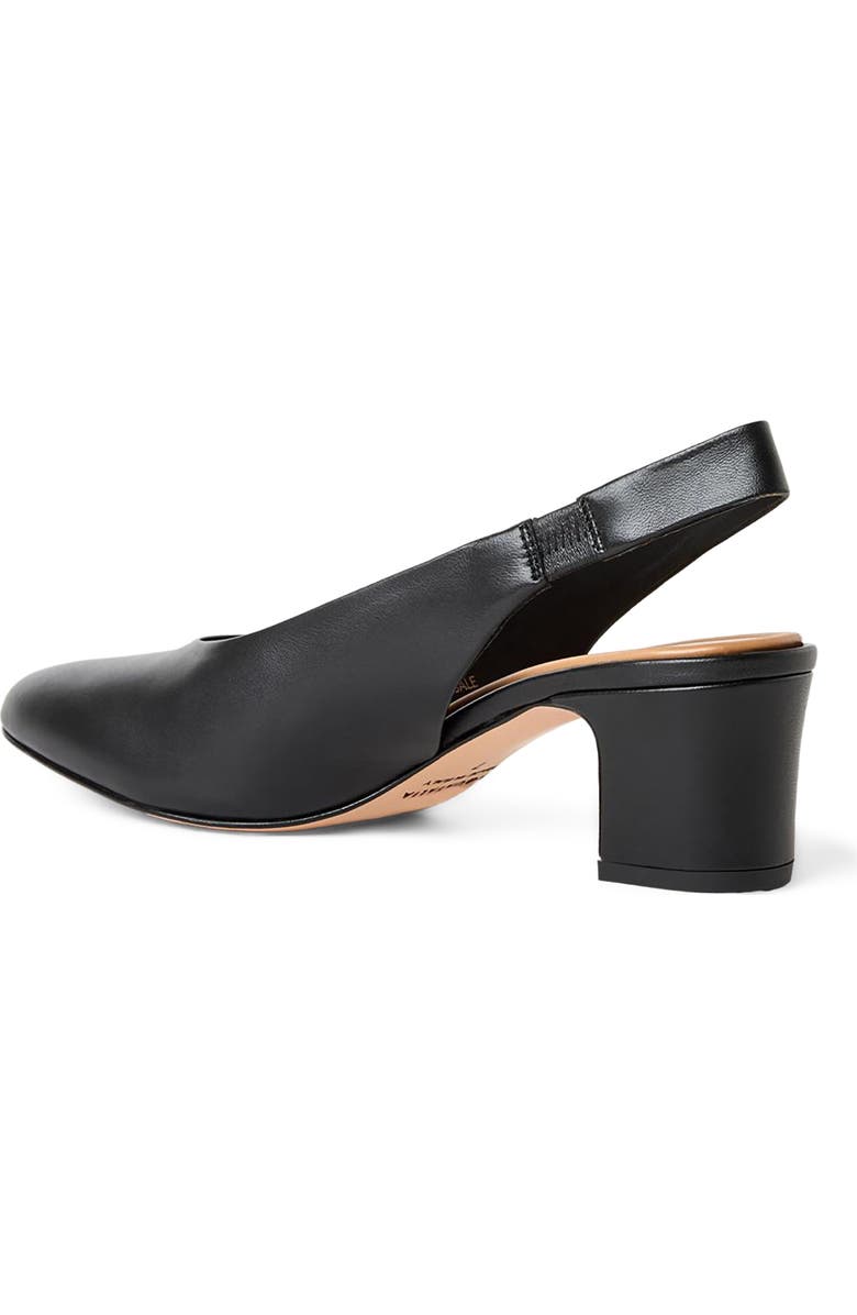 Aquatalia Trevi Slingback Pump, Alternate, color, Black Leather