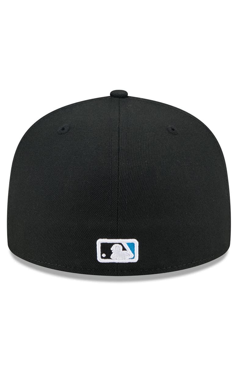 New Era Men's New Era  Black Miami Marlins 2025 Jackie Robinson Day 59FIFTY Fitted Hat, Alternate, color, 