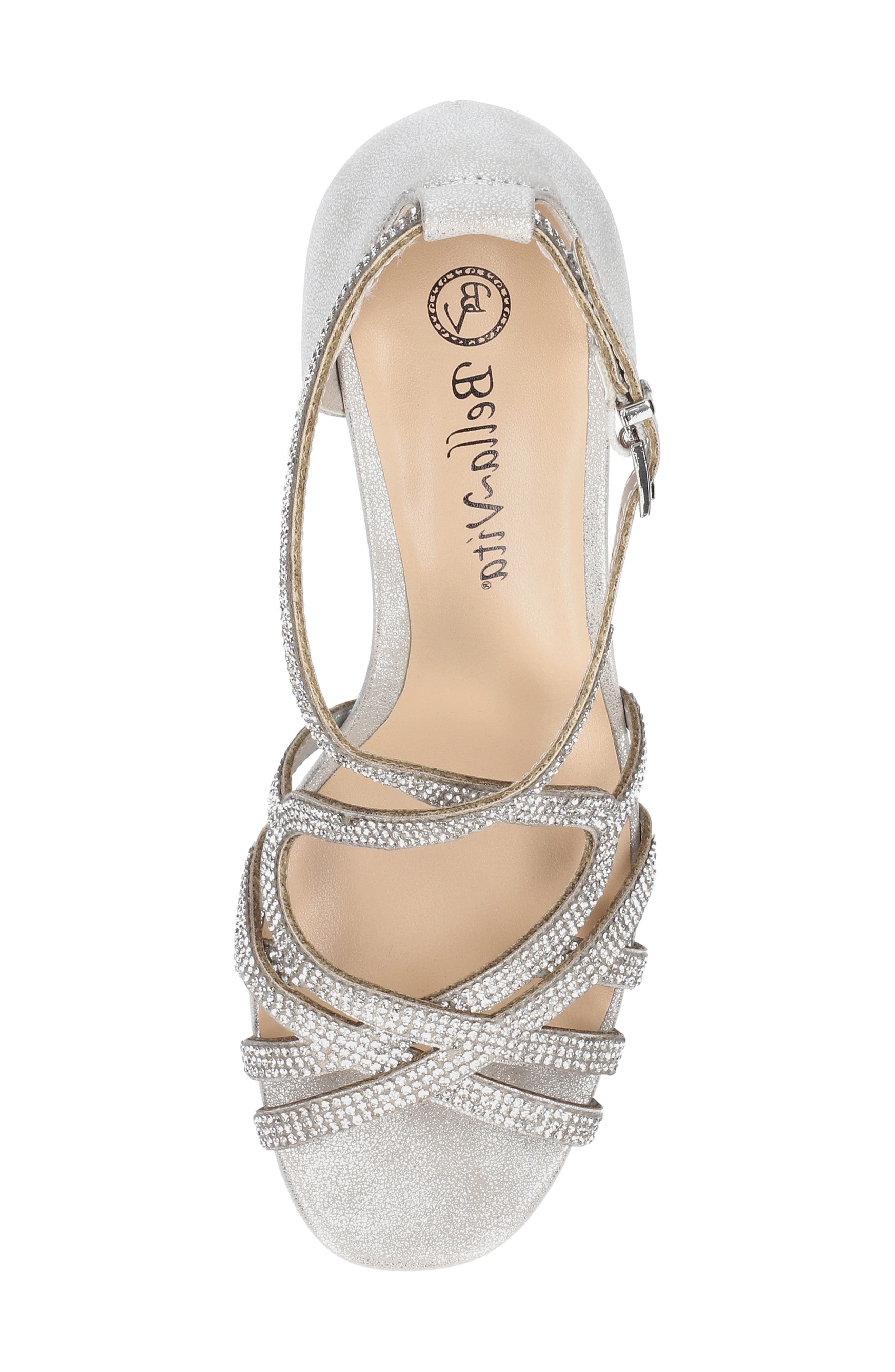 Bella Vita Aliette Sandal, Alternate, color, Silver Metallic