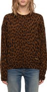 Zadig & Voltaire Soulo Leopard Print Wool & Cashmere Sweater