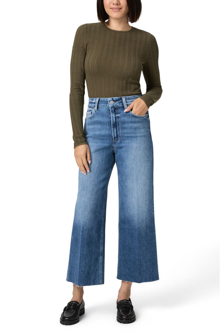 Anessa Raw Hem High Waist Wide Leg Jeans, Alternate, color, WESTMINSTER DISTRESSED