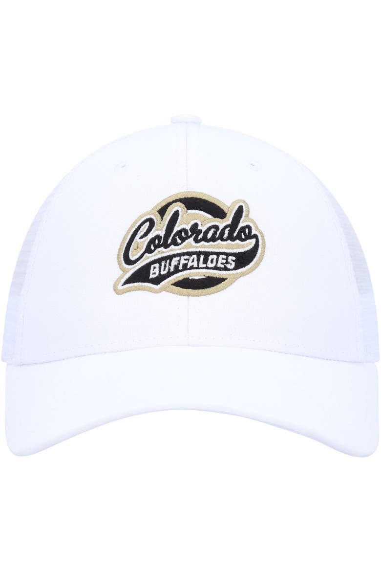 Men's Ahead White Colorado Buffaloes Brant Trucker Adjustable Hat, Alternate, color, White