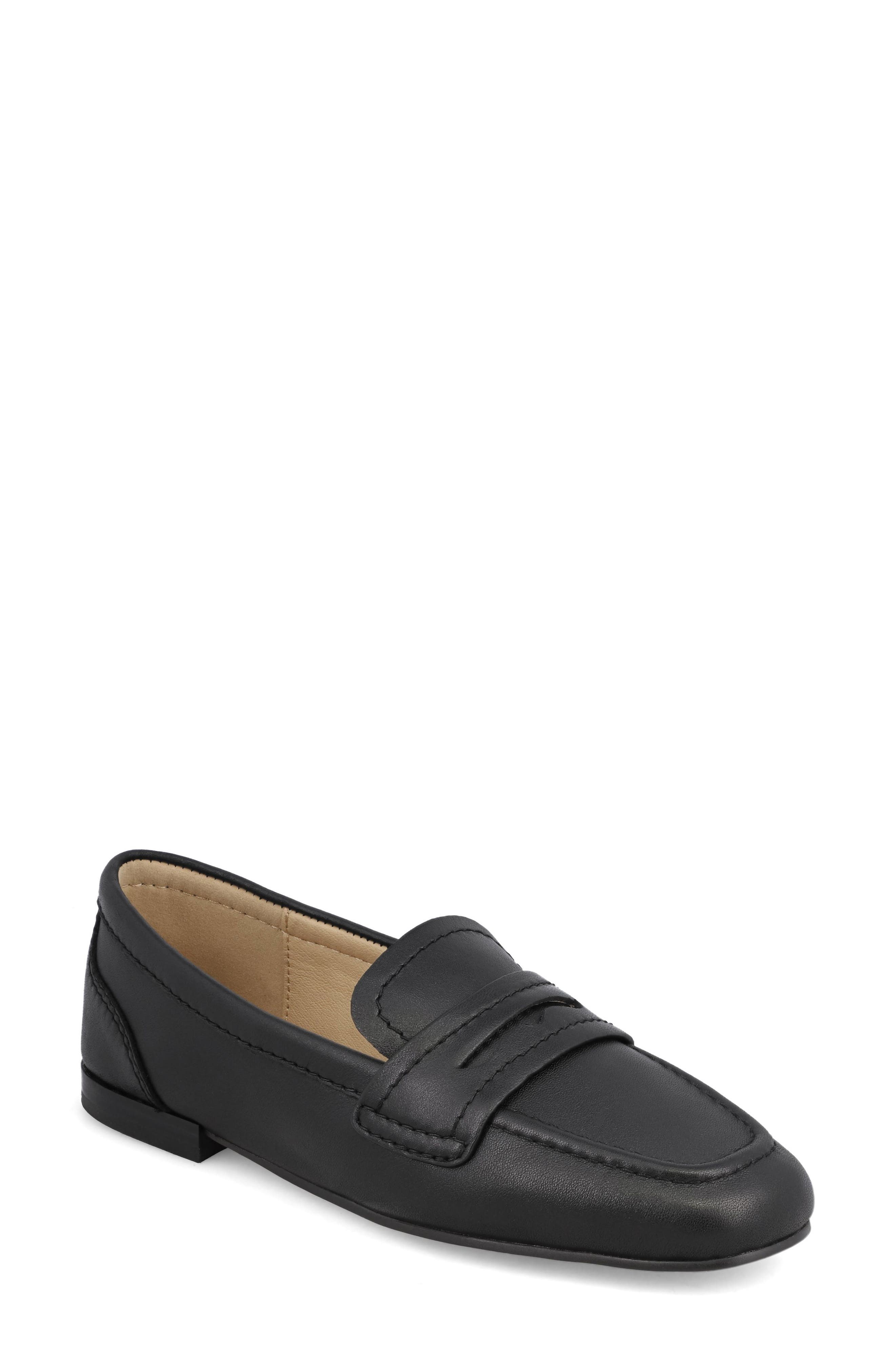 MIA Bahar Penny Loafer, Main, color, Black Calf