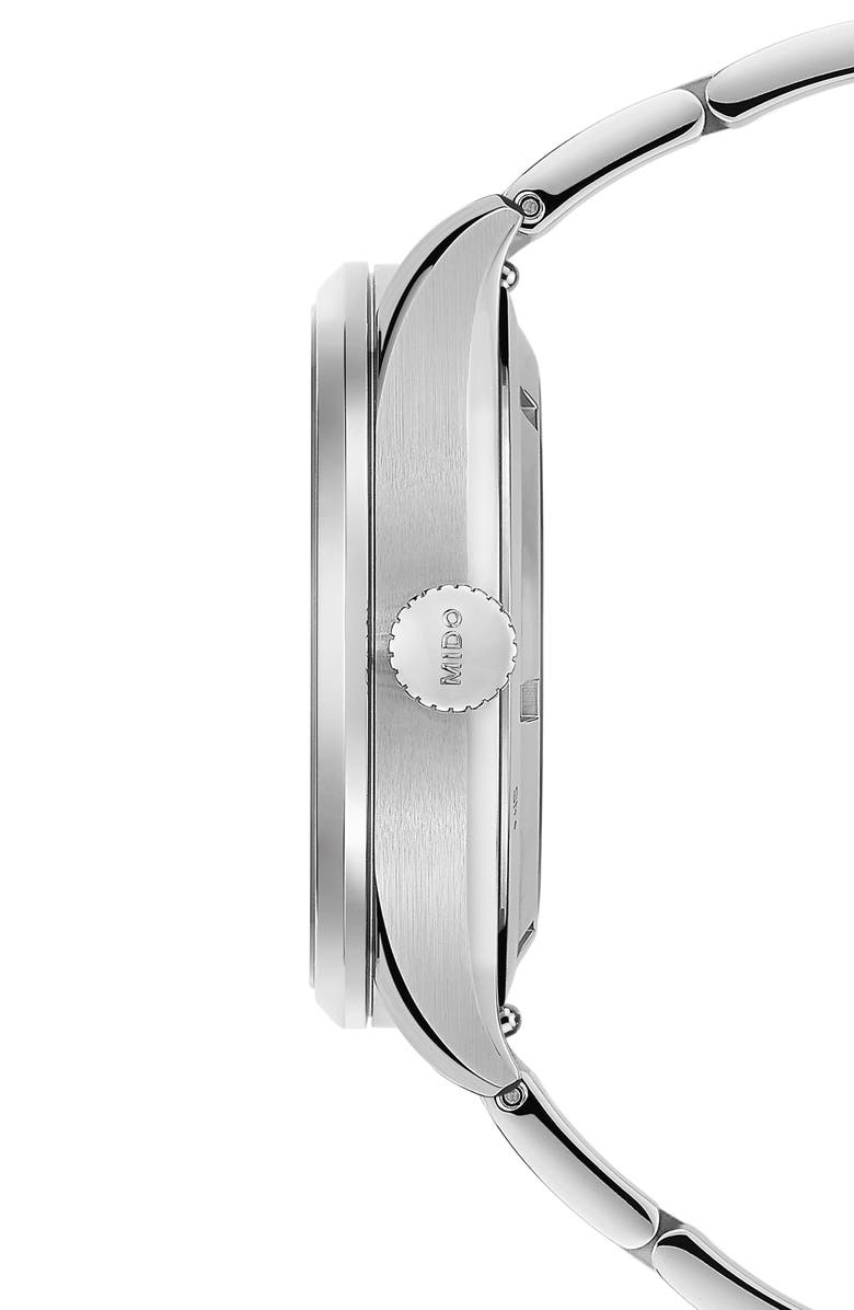 MIDO Multifort Automatic Bracelet Watch, 42mm, Alternate, color, Silver