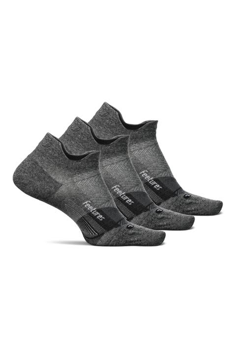 Elite Light Cushion No Show Tab Athletic Ankle Socks  Sport Sock with Targeted Compression