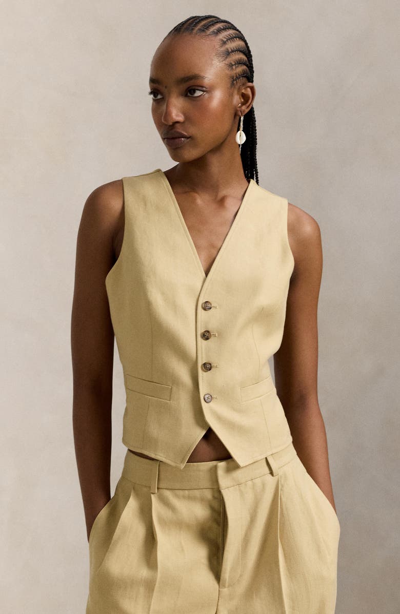 Polo Ralph Lauren Hemp Vest, Alternate, color, Dune Tan