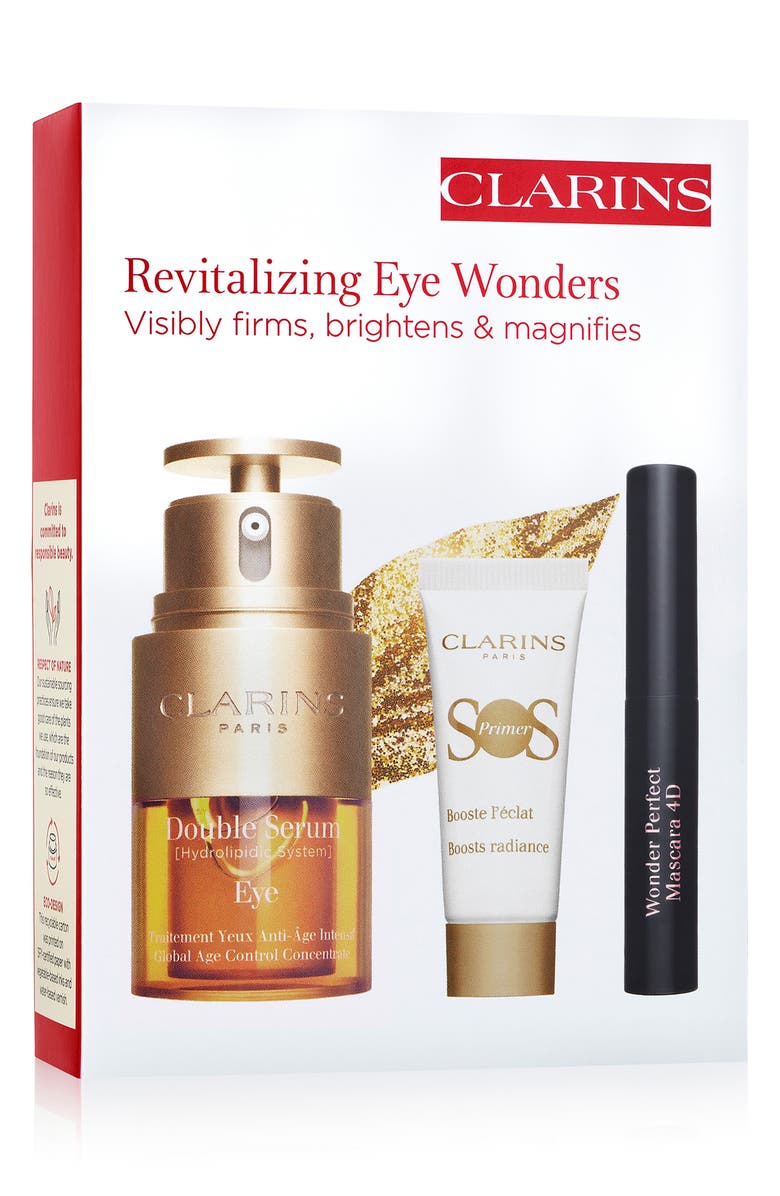 Clarins Double Serum Eye Firming & Hydrating Anti-Aging Skin Care Set (Limited Edition) $107 Value, Alternate, color, 