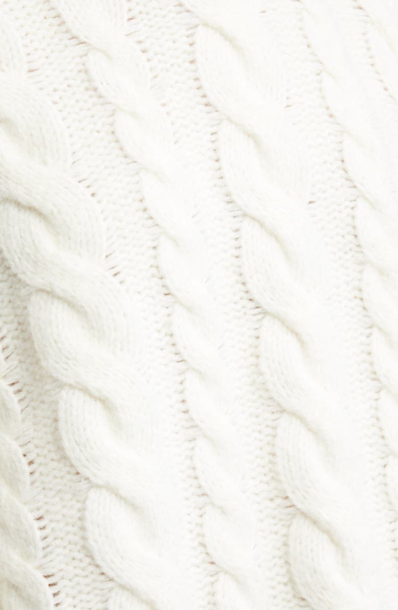 All in Favor Oversize Cable Knit Sweater, Alternate, color, Ivory