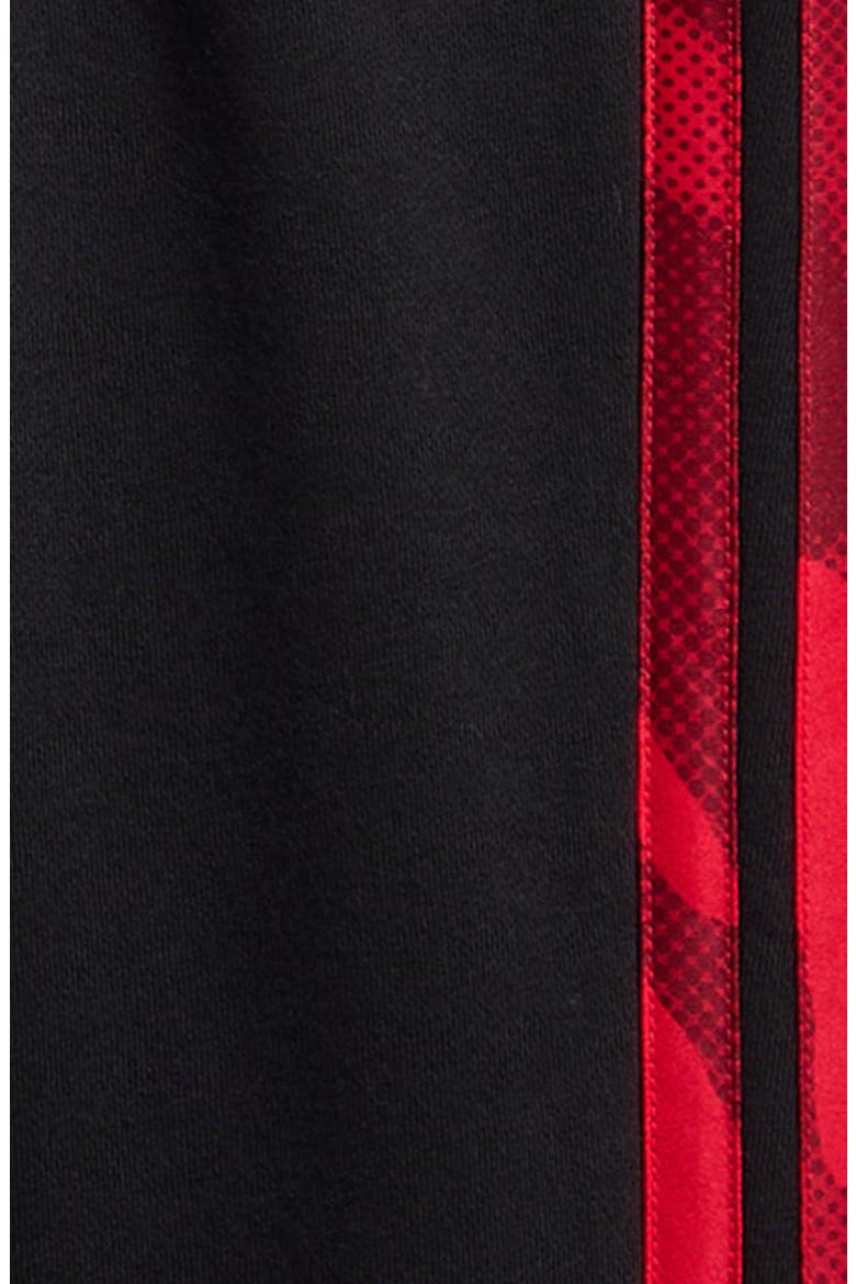 Camo 3-Stripe Pullover Hoodie and Jogger Pants Set, Alternate, color, BLACK/ RED