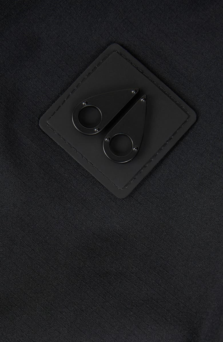 Moose Knuckles Laurier Waterproof Ripstop Jacket, Alternate, color, Black