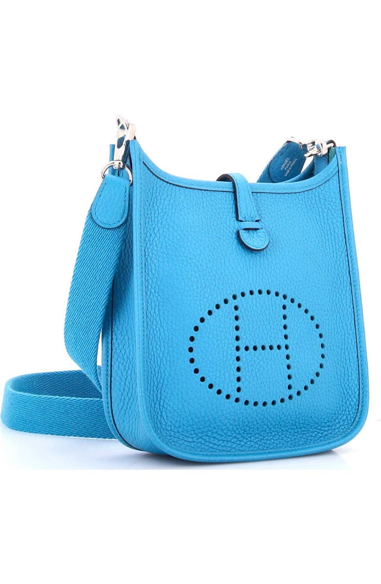 Pre-Owned Hermes Evelyne Bag Gen III Clemence TPM, Alternate, color, Bleu Hydra