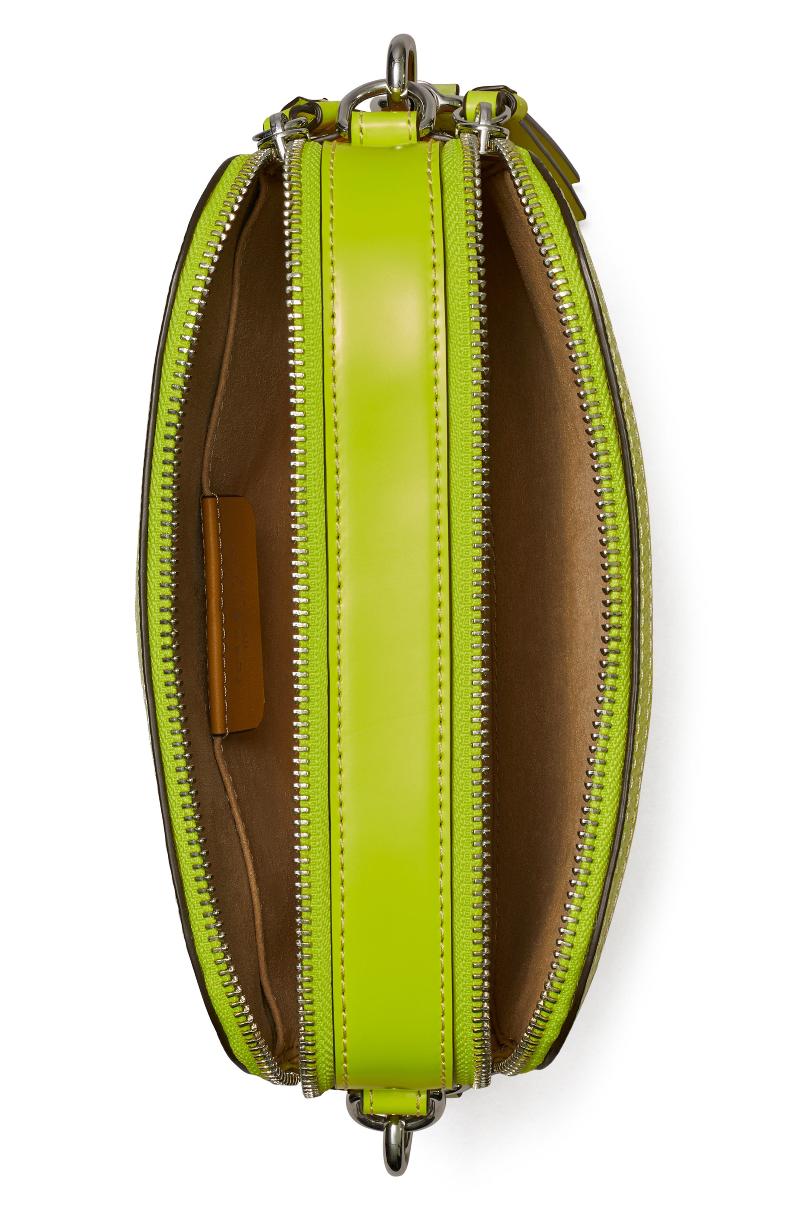 Tory Burch Mini Miller Raffia Crossbody Bag, Alternate, color, 