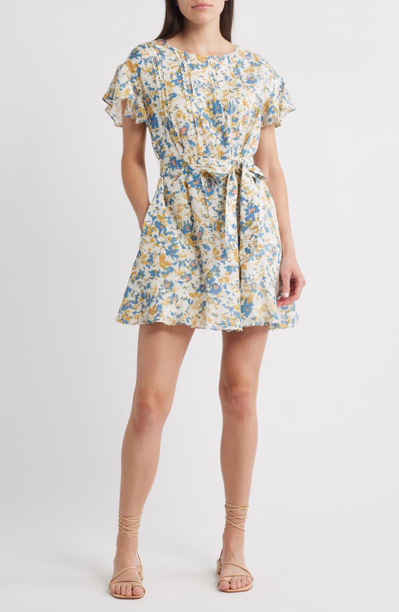 Cleobella Lynn Floral Print Minidress, Main, color, Carina Print