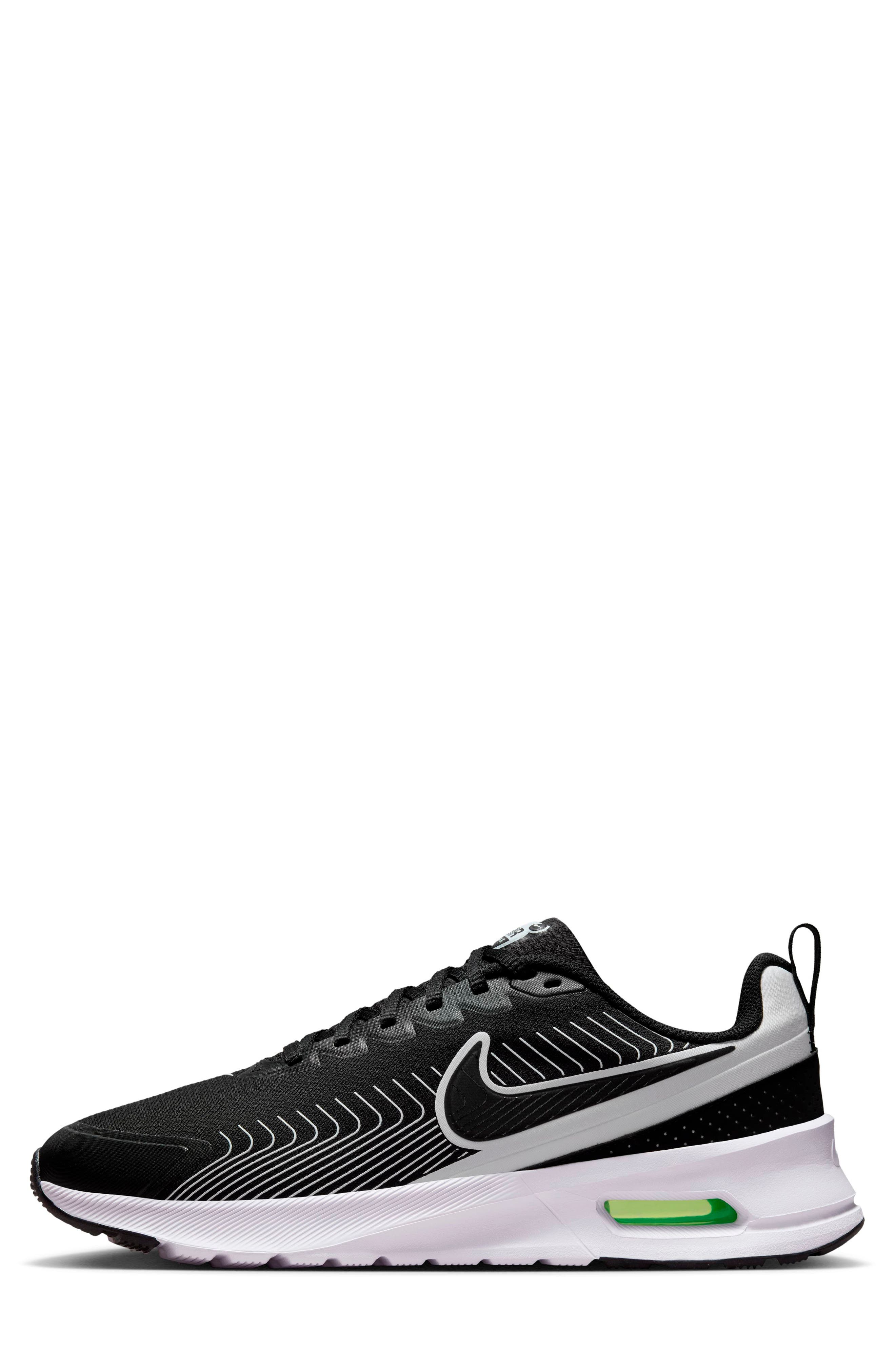 Nike Air Max Nuaxis Sneaker, Alternate, color, Black/ Black/ White/ Volt