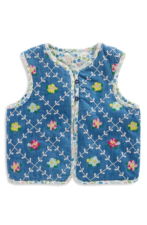 Kids' Reversible Quilted Vest (Toddler, Little Kid & Big Kid)