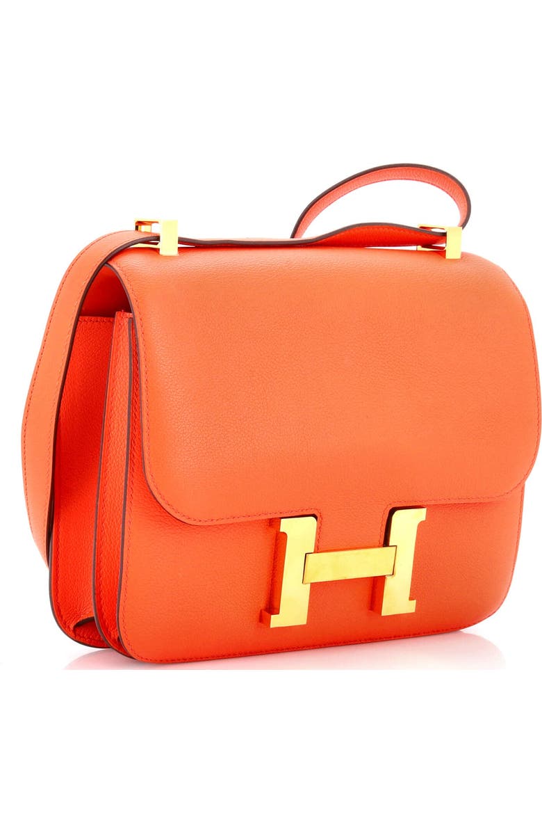 Pre-Owned Hermes Constance Bag Evercolor 24, Alternate, color, Orange Poppy