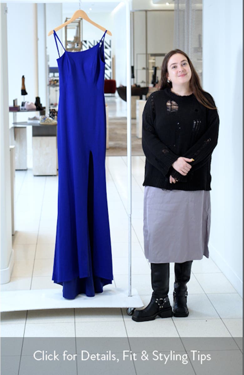 One-Shoulder Jersey Gown, sales video thumbnail