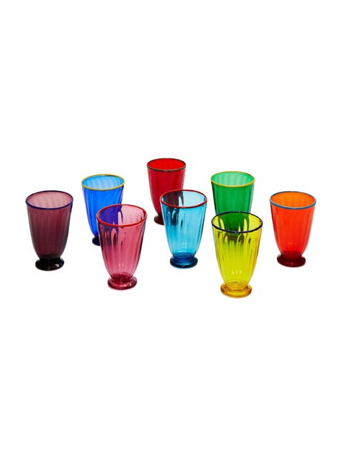 Rainbow Glasses Set Of 8