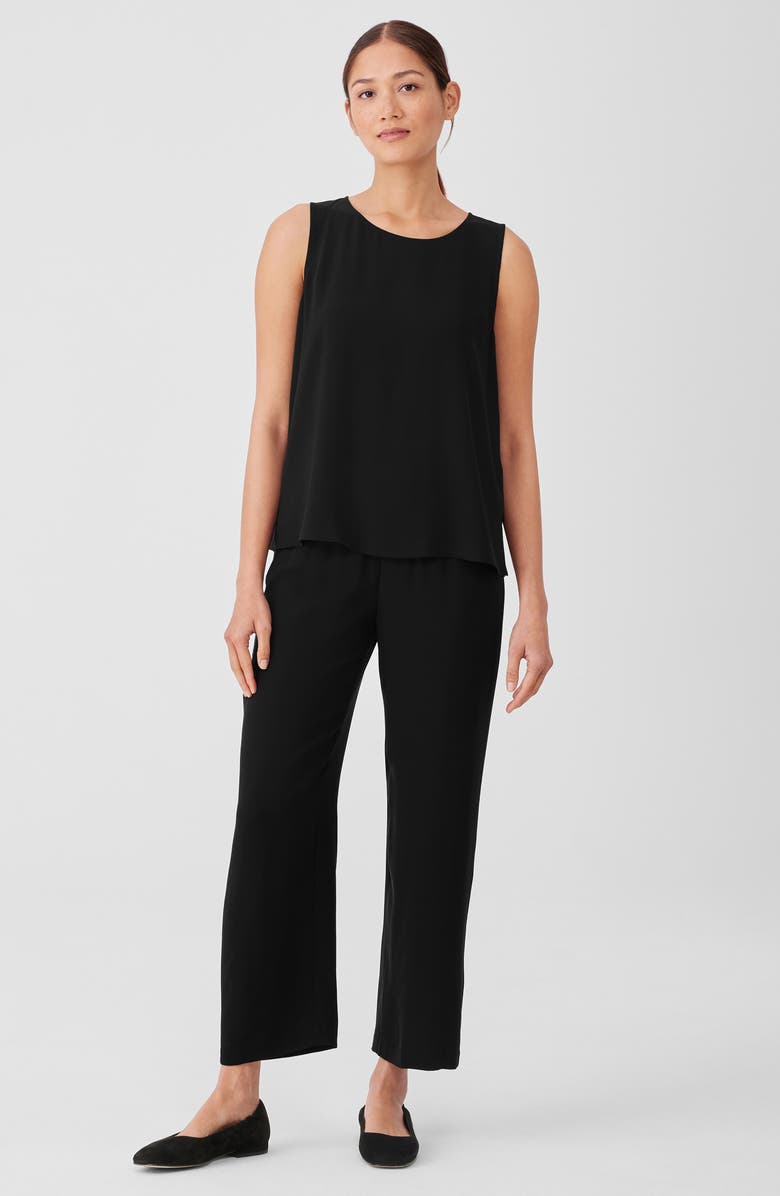 Eileen Fisher Long Jewel Neck Tank, Alternate, color,