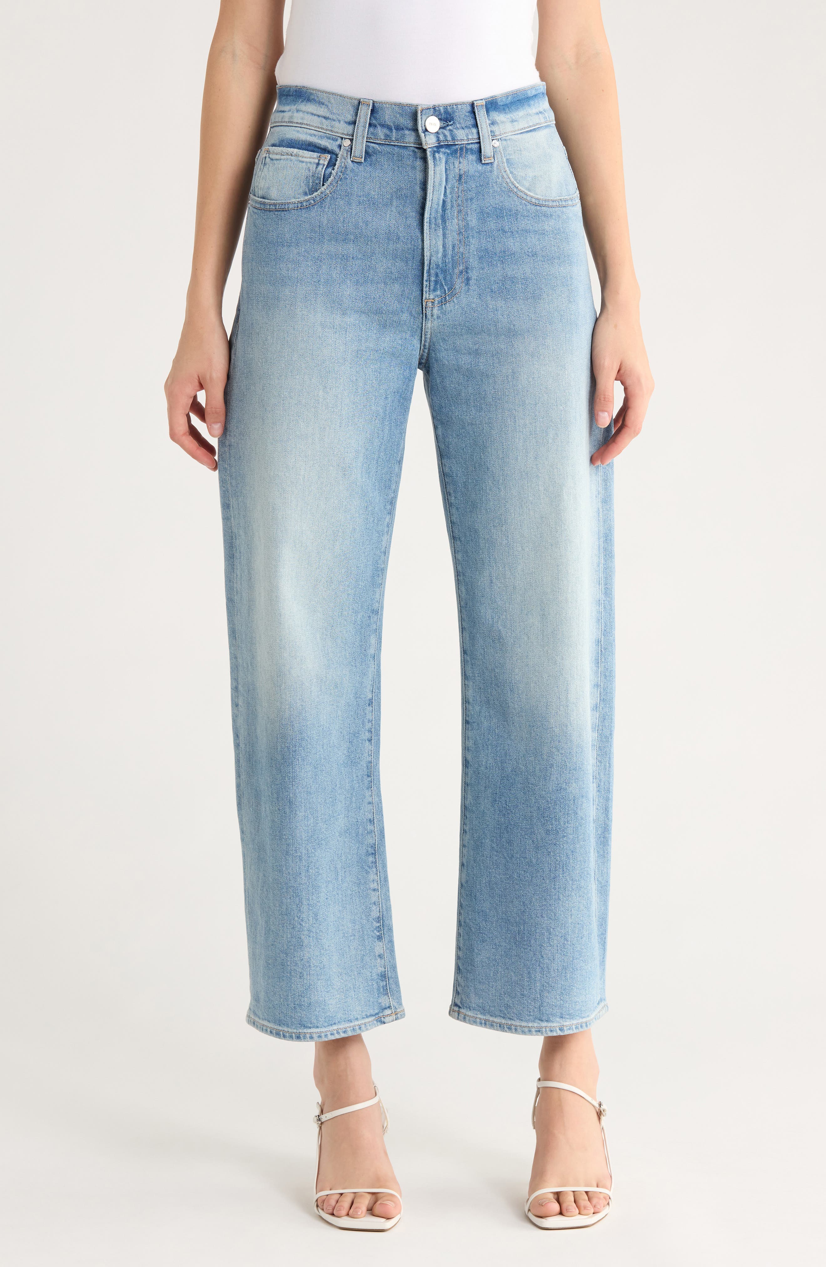 PAIGE Arellia High Waist Ankle Barrel Jeans