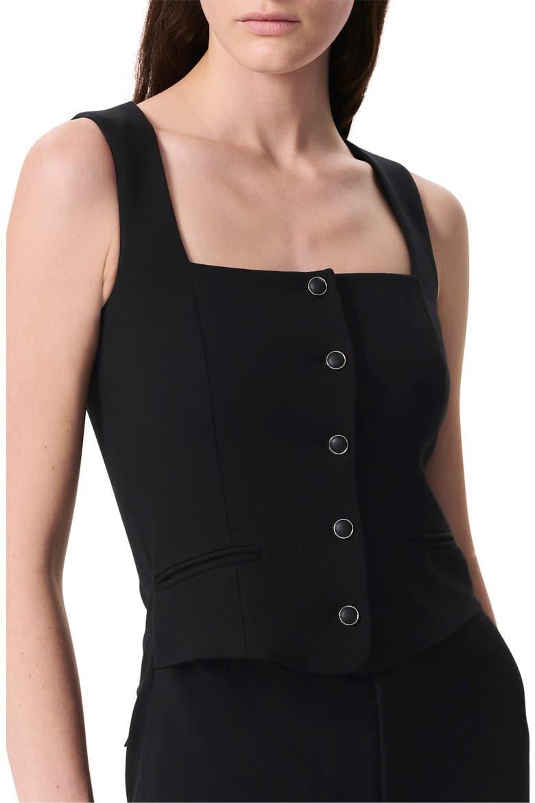 Marianne Sleeveless Wide Leg Ponte Jumpsuit, Alternate, color, BLACK