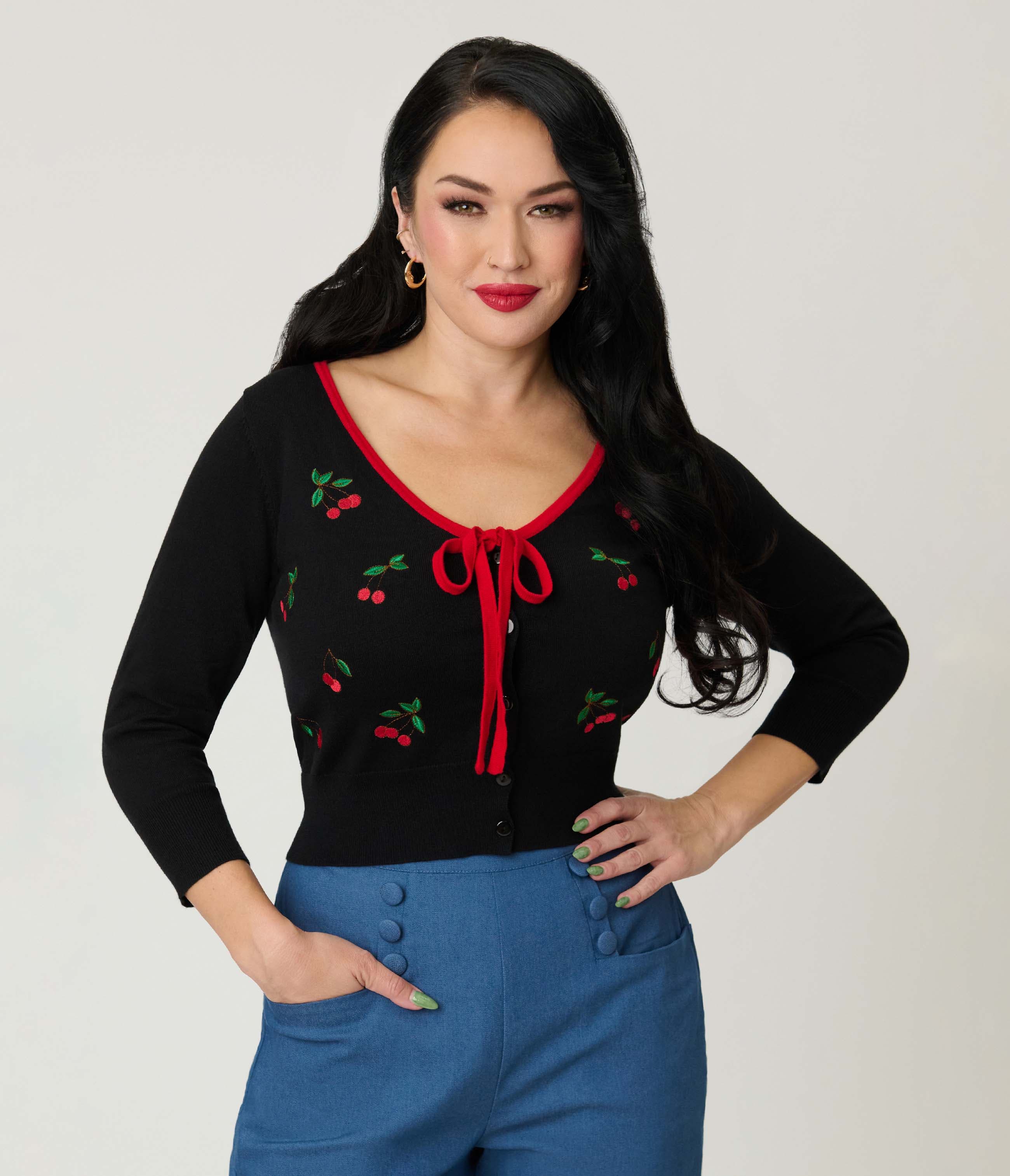 1950s Crop Knit Cardigan